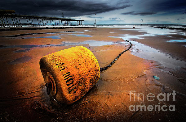 Lonely Yellow Buoy Photograph